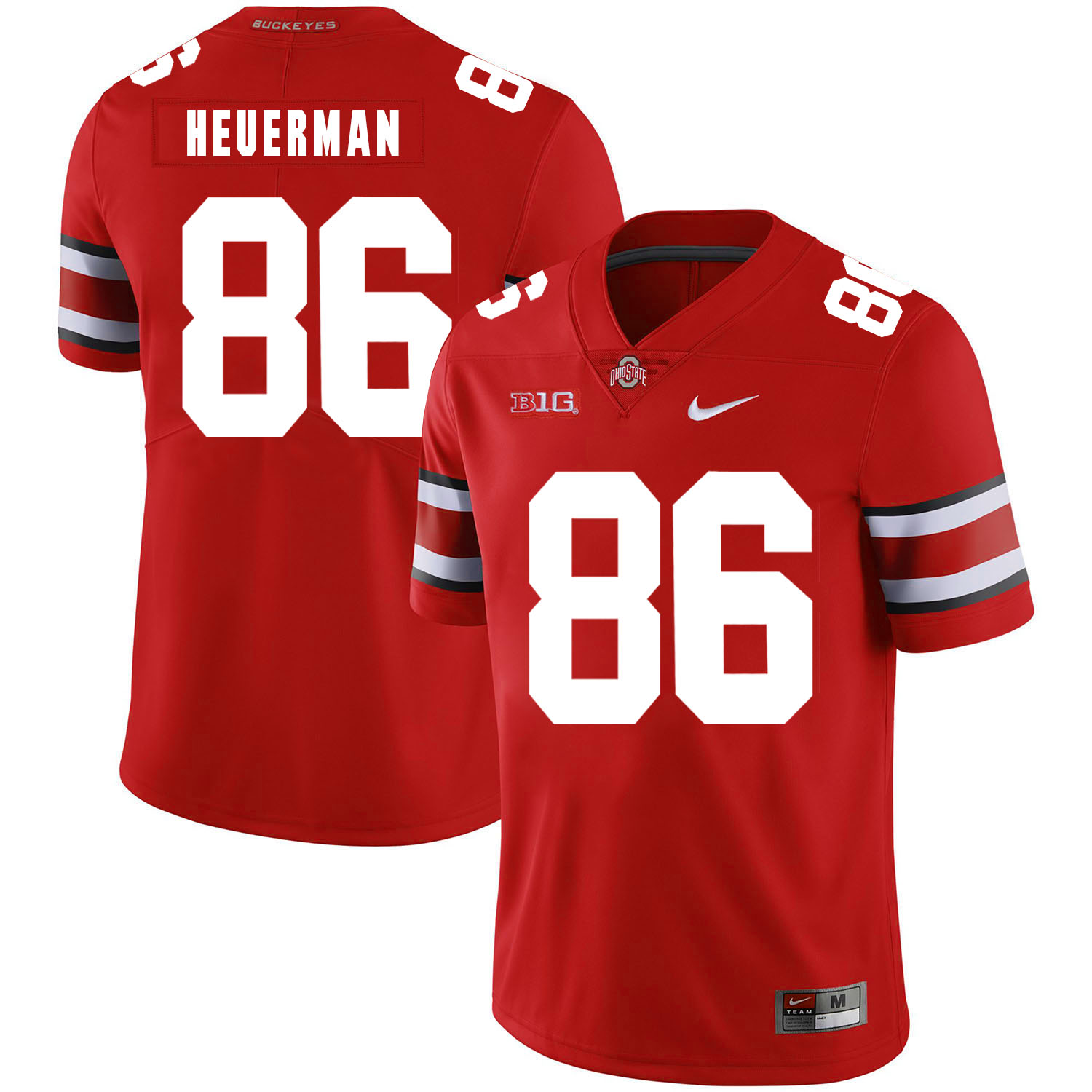 Ohio State Buckeyes 86 Jeff Heuerman Red Nike College Football Jersey