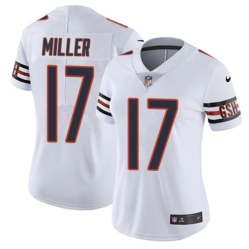 Nike Bears 17 Anthony Miller White Women Vapor Untouchable Limited Jersey - Click Image to Close