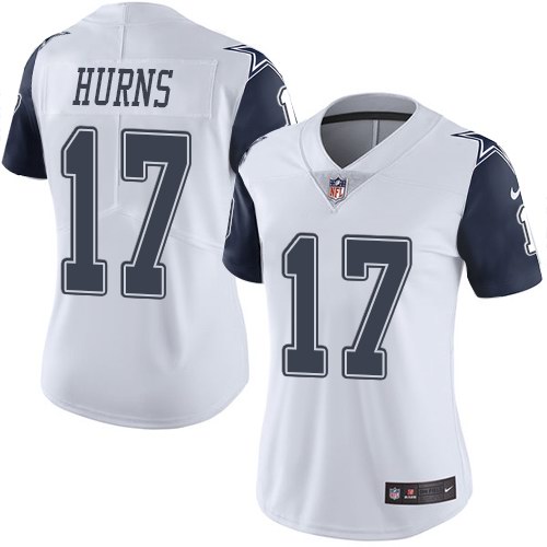 Nike Cowboys 17 Allen Hurns White Women Color Rush Limited Jersey
