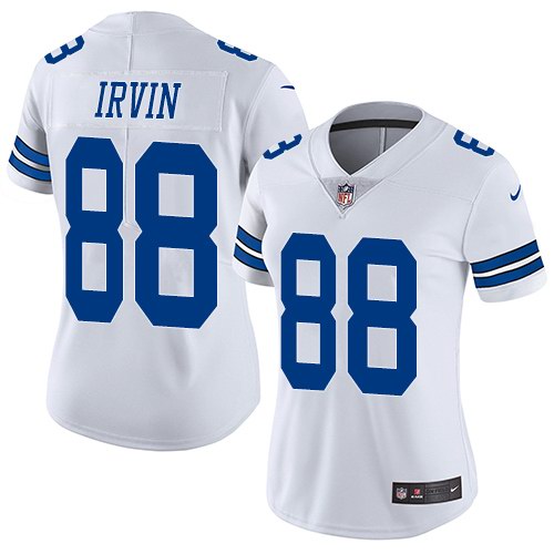 Nike Cowboys 88 Michael Irvin White Women Vapor Untouchable Limited Jersey