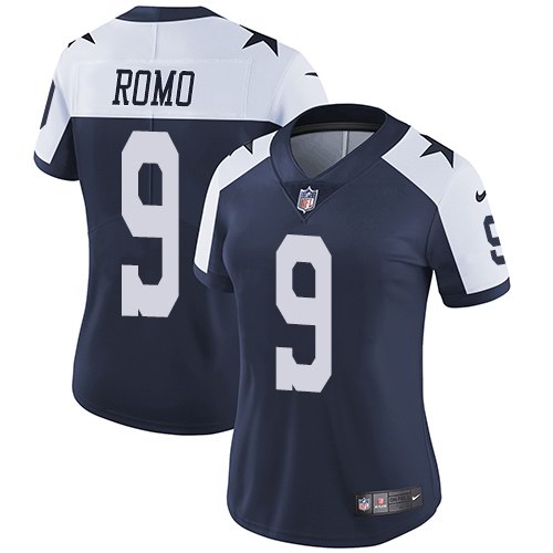 Nike Cowboys 9 Tony Romo Navy Alternate Vapor Untouchable Limited Jersey