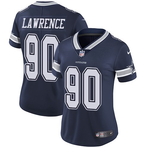 Nike Cowboys 90 Demarcus Lawrence Navy Women Vapor Untouchable Limited Jersey