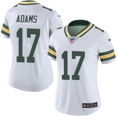 Nike Packers 17 Davante Adams White Women Vapor Untouchable Limited Jersey - Click Image to Close