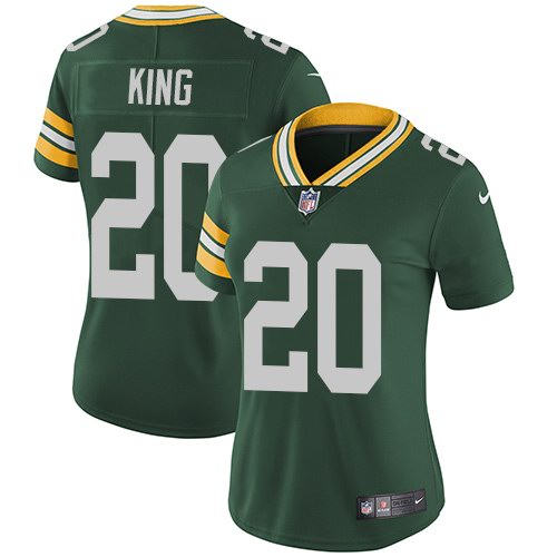 Nike Packers 20 Kevin King Green Women Vapor Untouchable Limited Jersey