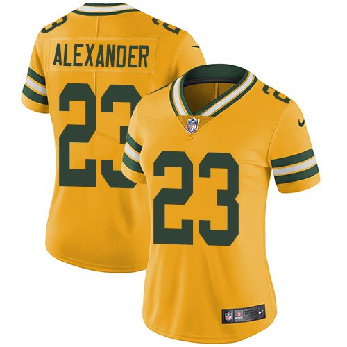 Nike Packers 23 Jaire Alexander Yellow Women Vapor Untouchable Limited Jersey