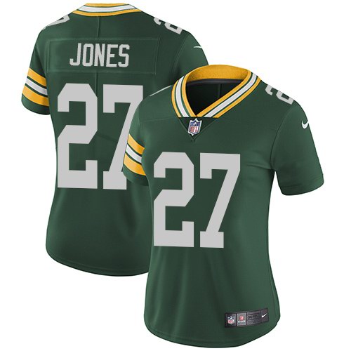 Nike Packers 27 Josh Jones Green Women Vapor Untouchable Limited Jersey
