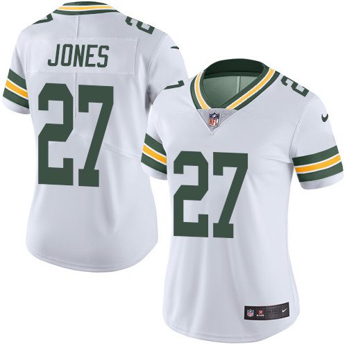 Nike Packers 27 Josh Jones White Women Vapor Untouchable Limited Jersey