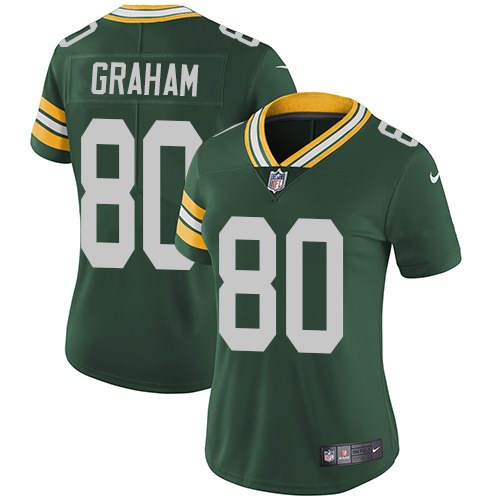 Nike Packers 80 Jimmy Graham Green Women Vapor Untouchable Limited Jersey