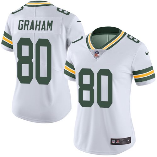 Nike Packers 80 Jimmy Graham White Women Vapor Untouchable Limited Jersey