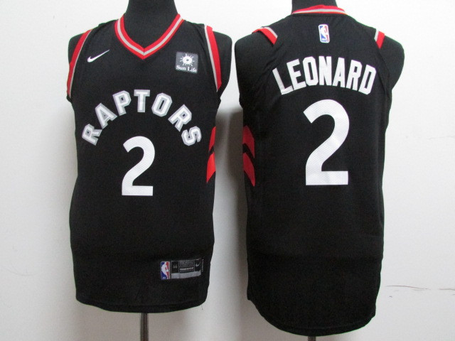 Raptors 2 Kawhi Leonard Black Nike Authentic Jersey
