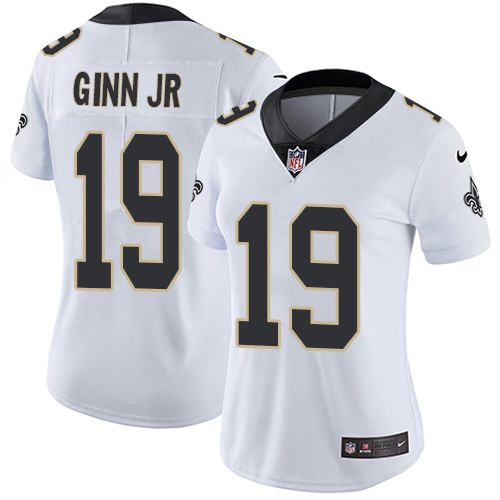 Nike Saints 19 Ted Ginn Jr. White Women Vapor Untouchable Limited Jersey