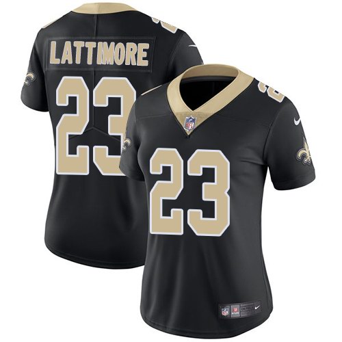 Nike Saints 23 Marshon Lattimore Black Vapor Untouchable Limited Jersey