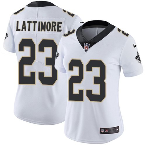 Nike Saints 23 Marshon Lattimore White Vapor Untouchable Limited Jersey