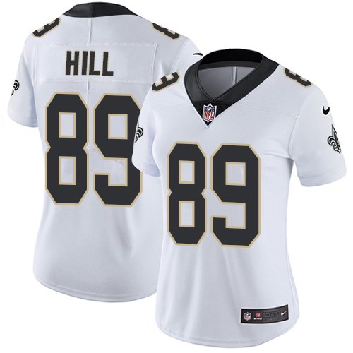 Nike Saints 89 Josh Hill White Women Vapor Untouchable Limited Jersey