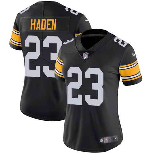 Nike Steelers 23 Joe Haden Black Alternate Women Vapor Untouchable Limited Jersey