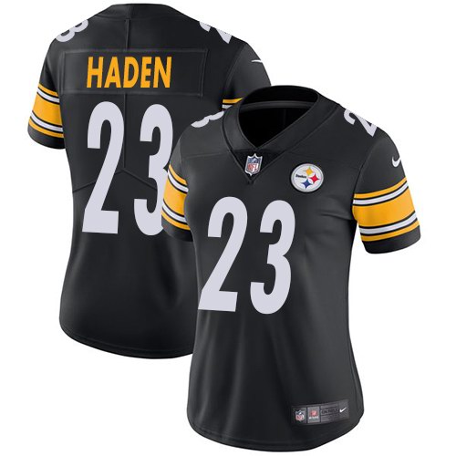 Nike Steelers 23 Joe Haden Black Women Vapor Untouchable Limited Jersey
