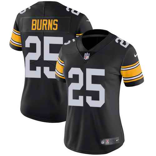 Nike Steelers 25 Artie Burns Black Alternate Women Vapor Untouchable Limited Jersey
