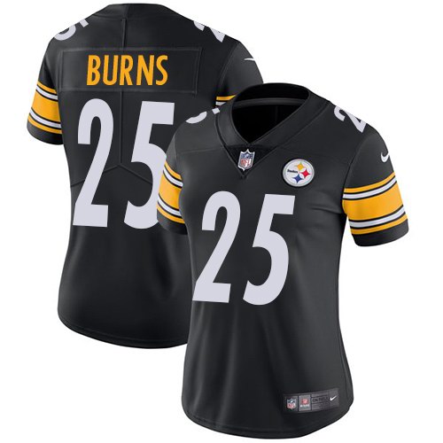Nike Steelers 25 Artie Burns Black Women Vapor Untouchable Limited Jersey