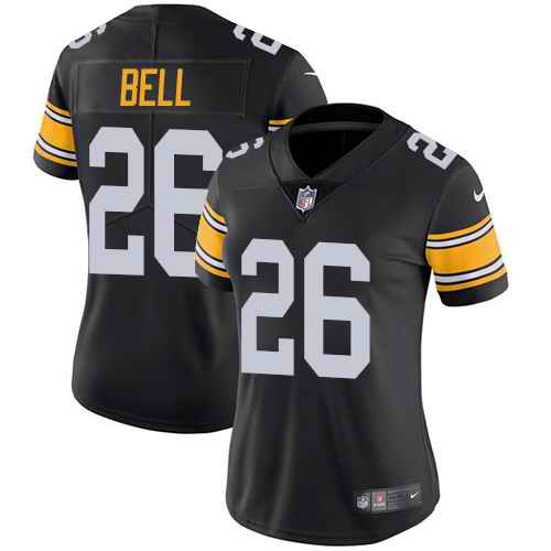 Nike Steelers 26 Le'Veon Bell Black Alternate Women Vapor Untouchable Limited Jersey