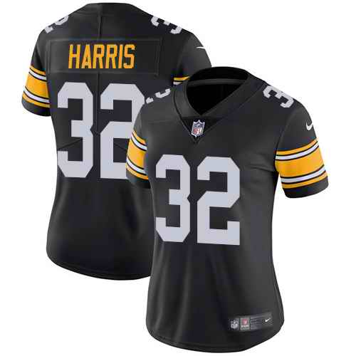 Nike Steelers 32 Franco Harris Black Alternate Women Vapor Untouchable Limited Jersey
