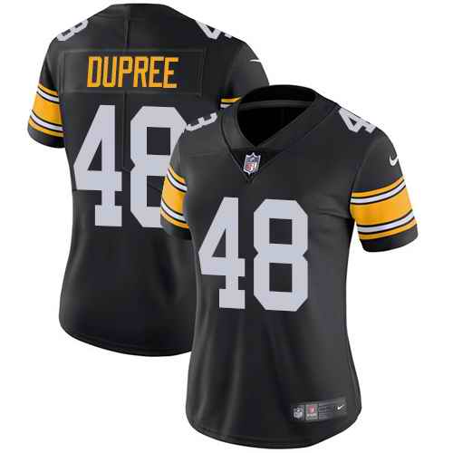 Nike Steelers 48 Bud Dupree Black Alternate Women Vapor Untouchable Limited Jersey
