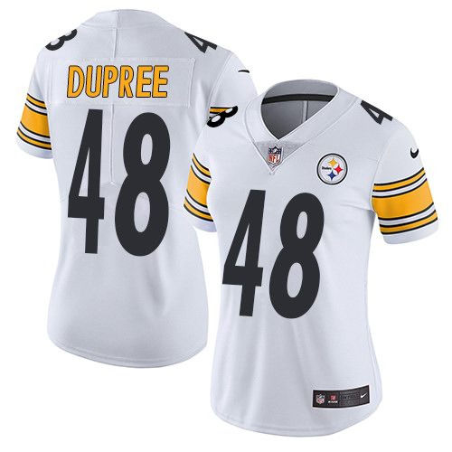 Nike Steelers 48 Bud Dupree White Women Vapor Untouchable Limited Jersey