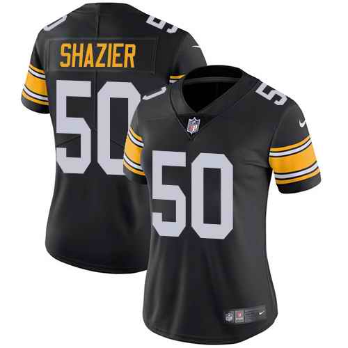 Nike Steelers 50 Ryan Shazier Black Alternate Women Vapor Untouchable Limited Jersey