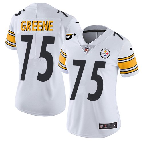 Nike Steelers 75 Joe Greene White Women Vapor Untouchable Limited Jersey - Click Image to Close