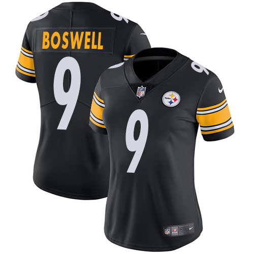 Nike Steelers 9 Chris Boswell Black Women Vapor Untouchable Limited Jersey