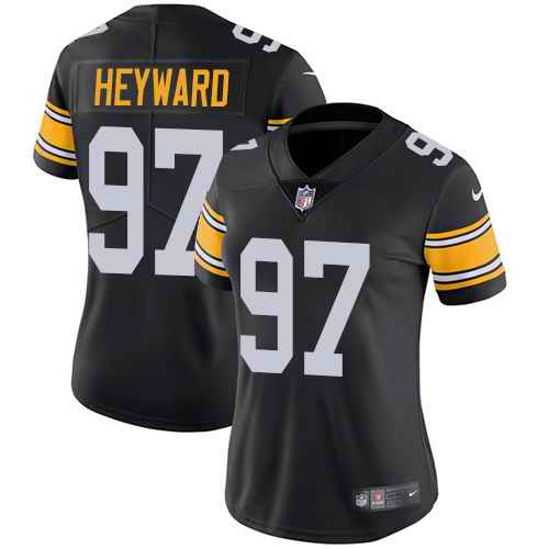 Nike Steelers 97 Cameron Heyward Black Alternate Women Vapor Untouchable Limited Jersey