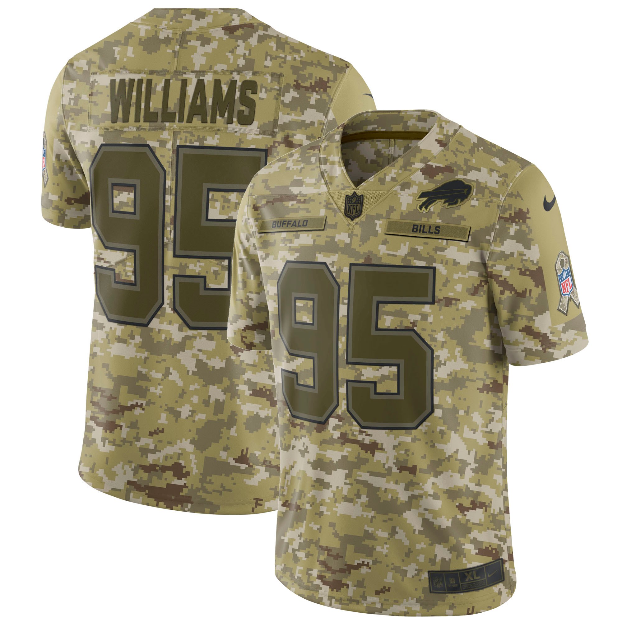 Nike Bills 95 Kyle Williams Camo Salute To Service Limited Jersey