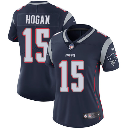 Nike Patriots 15 Chris Hogan Navy Women Vapor Untouchable Limited Jersey