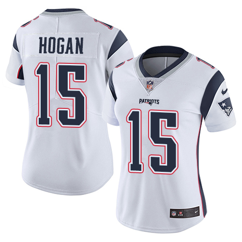 Nike Patriots 15 Chris Hogan White Women Vapor Untouchable Limited Jersey