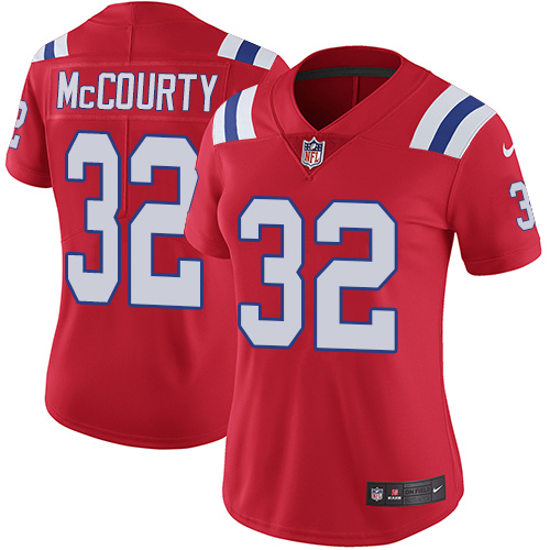 Nike Patriots 32 Devin McCourty Red Women Vapor Untouchable Limited Jersey