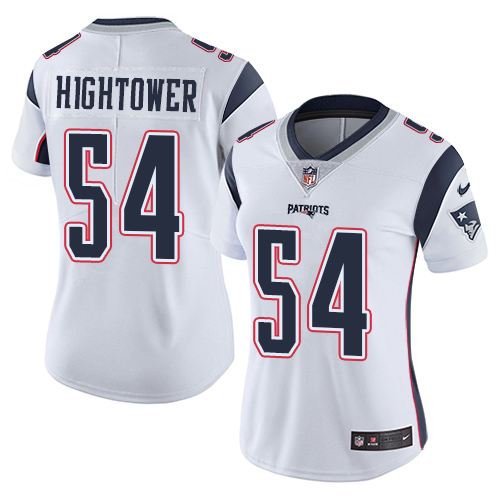 Nike Patriots 54 Dont'a Hightower White Women Vapor Untouchable Limited Jersey