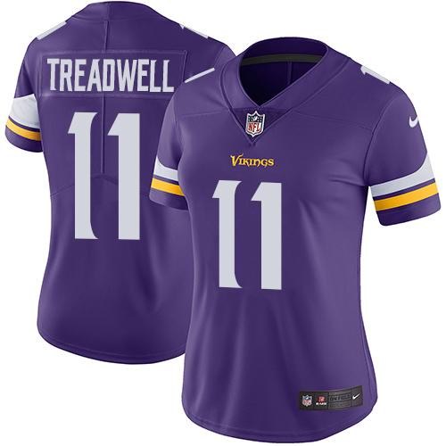 Nike Vikings 11 Laquon Treadwell Purple Women Vapor Untouchable Limited Jersey
