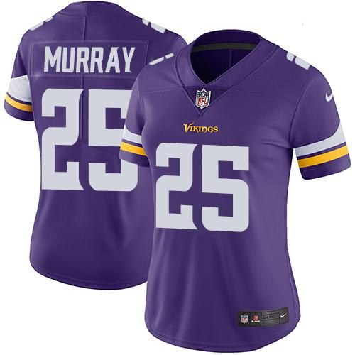 Nike Vikings 25 Latavius Murray Purple Women Vapor Untouchable Limited Jersey