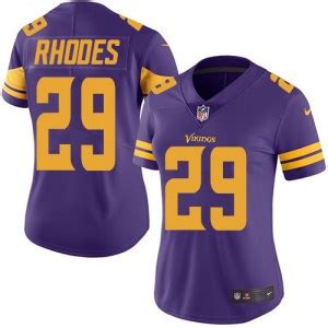 Nike Vikings 29 Xavier Rhodes Purple Women Color Rush Limited Jersey