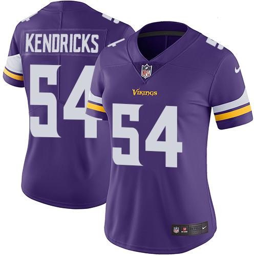 Nike Vikings 54 Eric Kendricks Purple Women Vapor Untouchable Limited Jersey