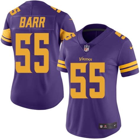Nike Vikings 55 Anthony Barr Purple Women Color Rush Limited Jersey