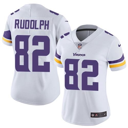 Nike Vikings 82 Kyle Rudolph White Women Vapor Untouchable Limited Jersey - Click Image to Close