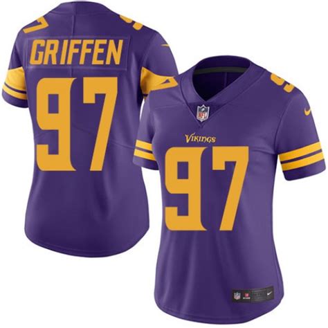Nike Vikings 97 Everson Griffen Purple Women Color Rush Limited Jersey - Click Image to Close