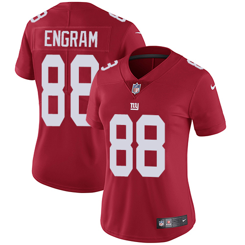 Nike Giants 88 Evan Engram Red Women Vapor Untouchable Limited Jersey