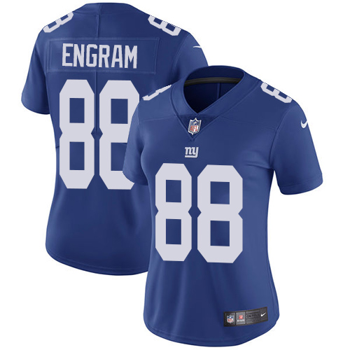 Nike Giants 88 Evan Engram Royal Women Vapor Untouchable Limited Jersey