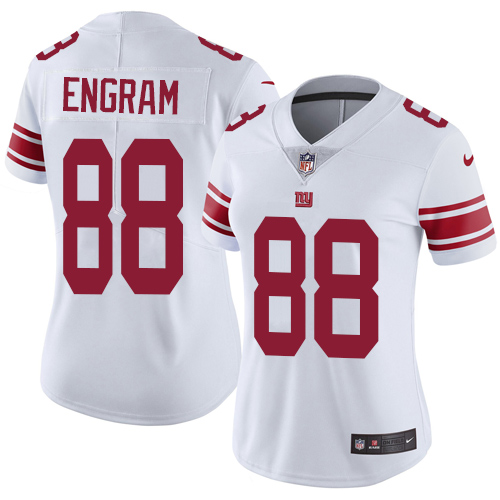 Nike Giants 88 Evan Engram White Women Vapor Untouchable Limited Jersey