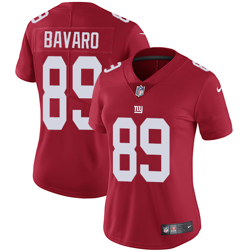 Nike Giants 89 Mark Bavaro Red Women Vapor Untouchable Limited Jersey