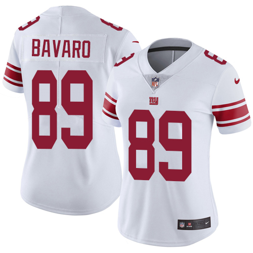 Nike Giants 89 Mark Bavaro White Women Vapor Untouchable Limited Jersey