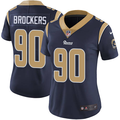 Nike Rams 90 Michael Brockers Navy Women Vapor Untouchable Limited Jersey - Click Image to Close