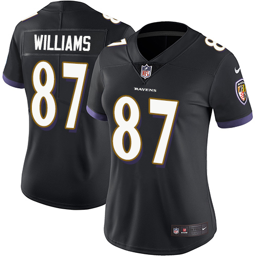 Nike Ravens 87 Brandon Williams Black Women Vapor Untouchable Limited Jersey