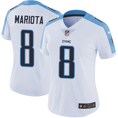 Nike Titans 8 Marcus Mariota White Women Vapor Untouchable Limited Jersey